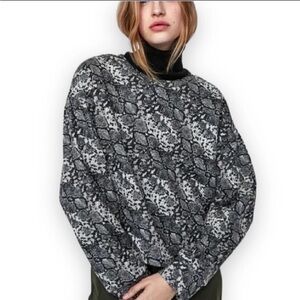 Zara Snake Skin Sweatshirt
